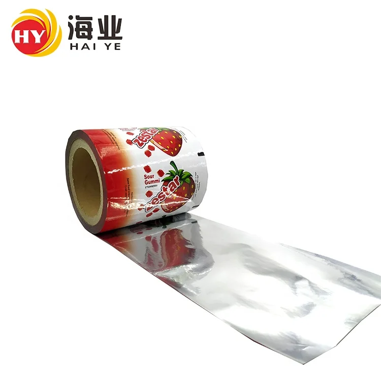 Food grade  plastic stretch lamination packing film roll for food package bag