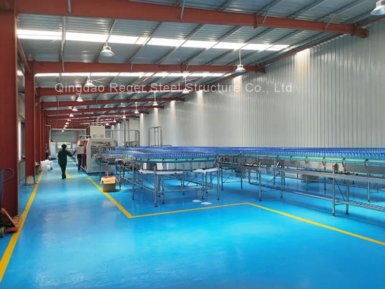  Bottled Mineral Water Manufacturing Plant Buildings Steel Structural