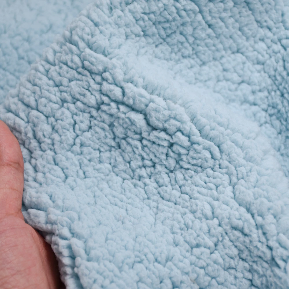 Wholesale 100% polyester soft Plush fabric faux fur Fabric Home textile faux fur pattern sherpa fleece fabric for garment /doll