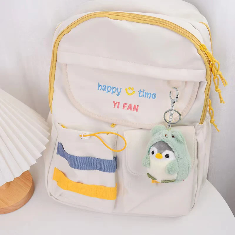 Cut Penguin Doll Keys keychain Girls Cartoon Car Keyring Women Bag Accessories Creative Cartoon Plush Doll Keychain