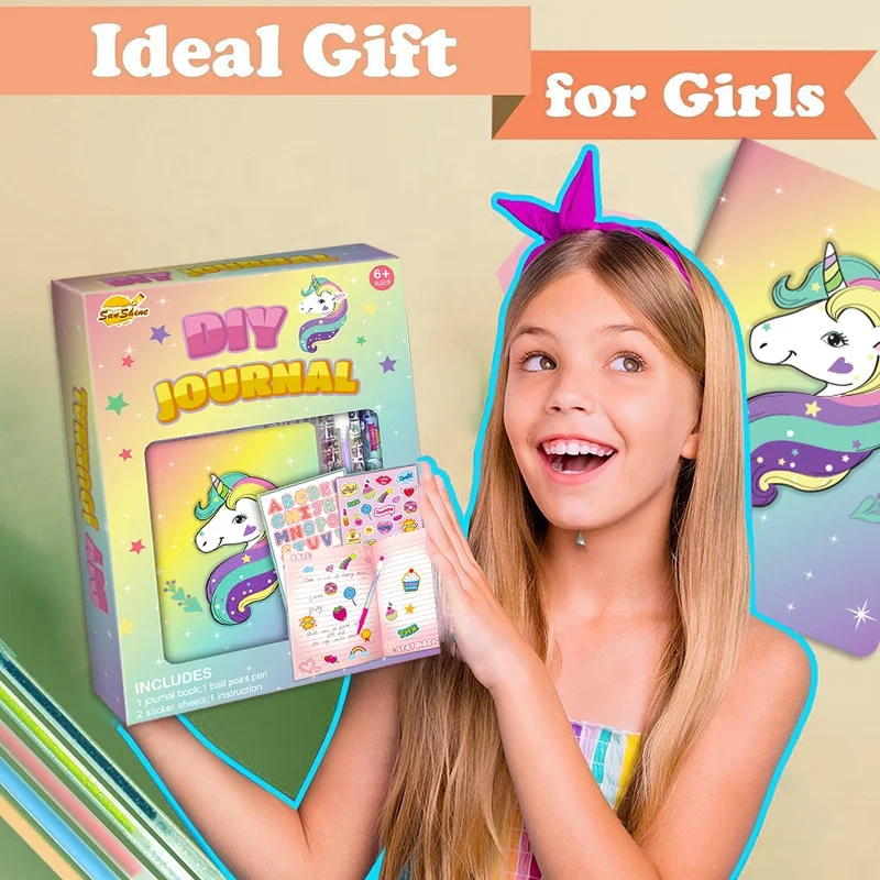 2024 Custom Design 3D Sprinkle Squeeze Book Kids Dreamers Become Doers Journaling Set