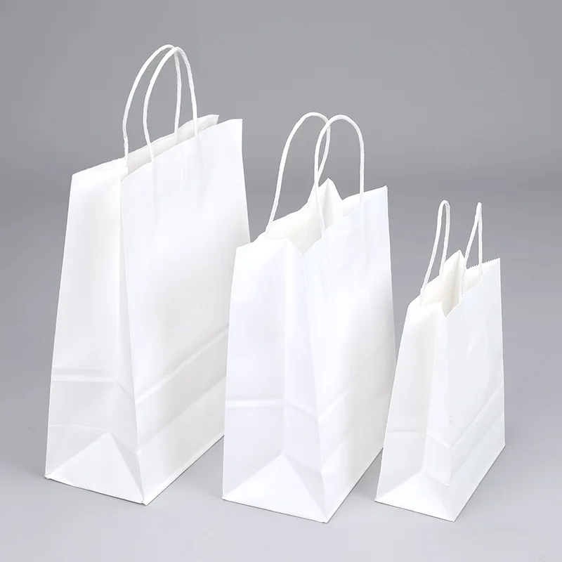 Customizable  Gift/shopping Paper Bag For Packaging With Handles and is Foldable