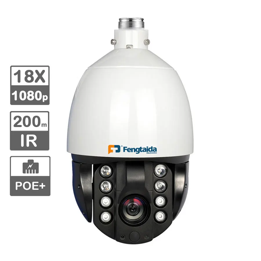 
Outdoor Indoor Waterproof IP66 360 Degree Auto Tracking HD 1080P Onvif IR camara de seguridad IP ptz 