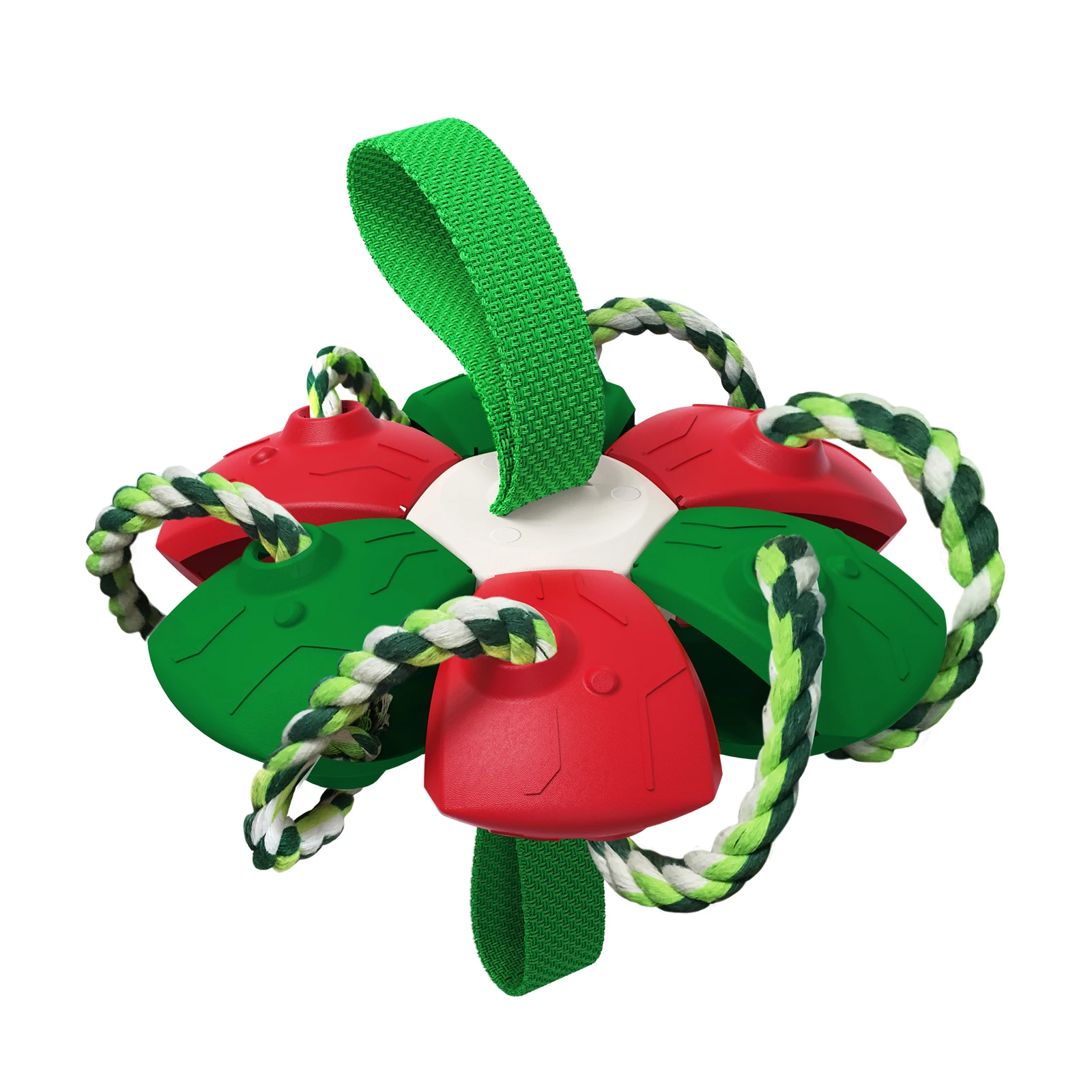 Pet Toys New Small Medium Large Dog Flying Discs Training Interactive Toy Puppy Rubber Fetch Flying Disc Cotton Rope Molar Rope