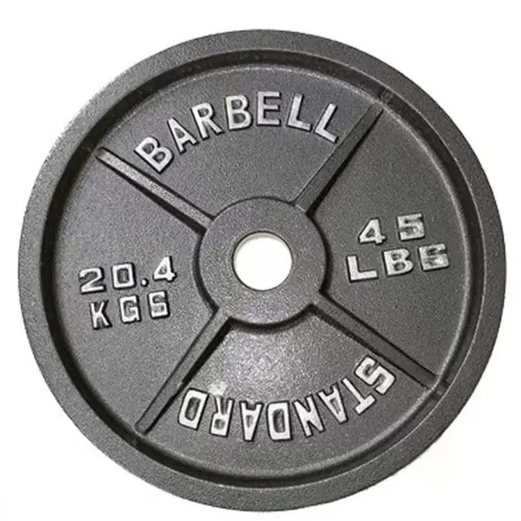 Good Selling Exercise Muscle Exercise Cast Iron 2.5lb/5lb/10lb/25lb/35lb/45lb/55 Lb Weight Plate Full Set