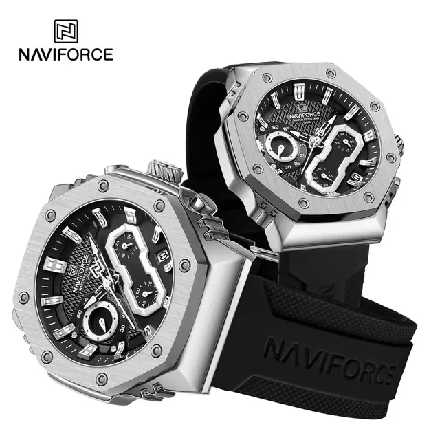NAVIFORCE 8035 NF8035 Men Watch Quartz Top Brand Luxury Waterproof Chronograph Male Clock Original Women Lady Lover Wristwatch