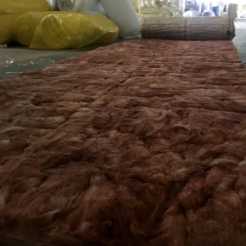 R11 eco brown chocolate no itch glass wool blanket aluminum foil kraft paper faced fiberglass roll FSK Paper foiled glass wool