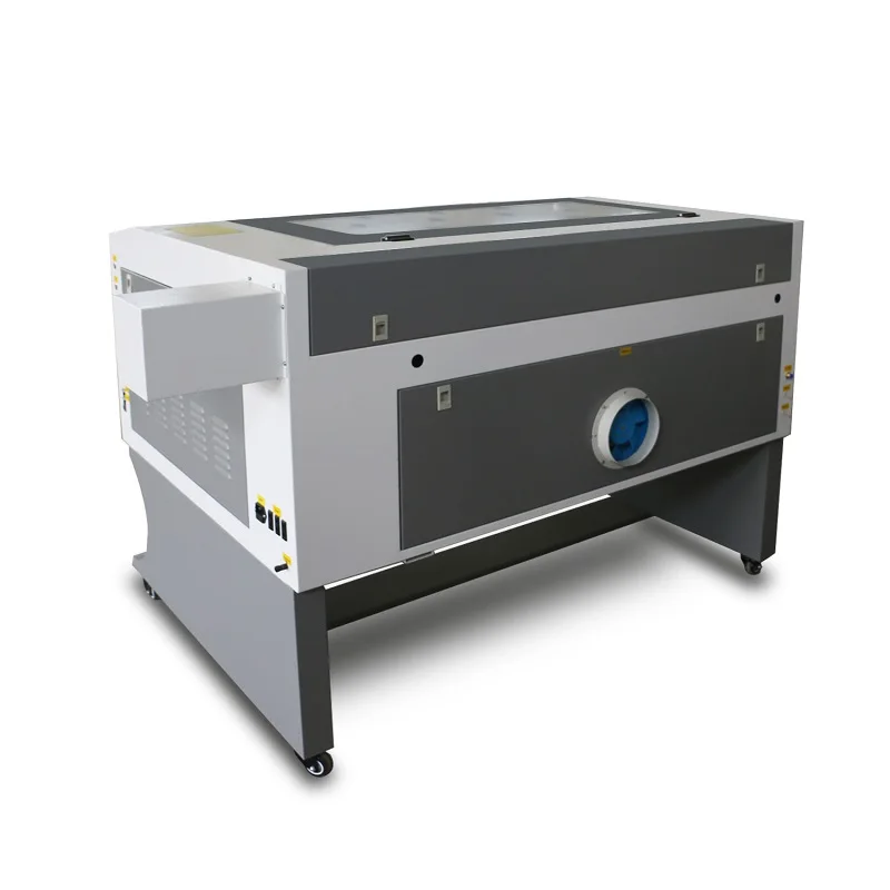 Cheap price 6090 co2 laser engraving cutting machine with CCD scanning camera system for badges patches cutting