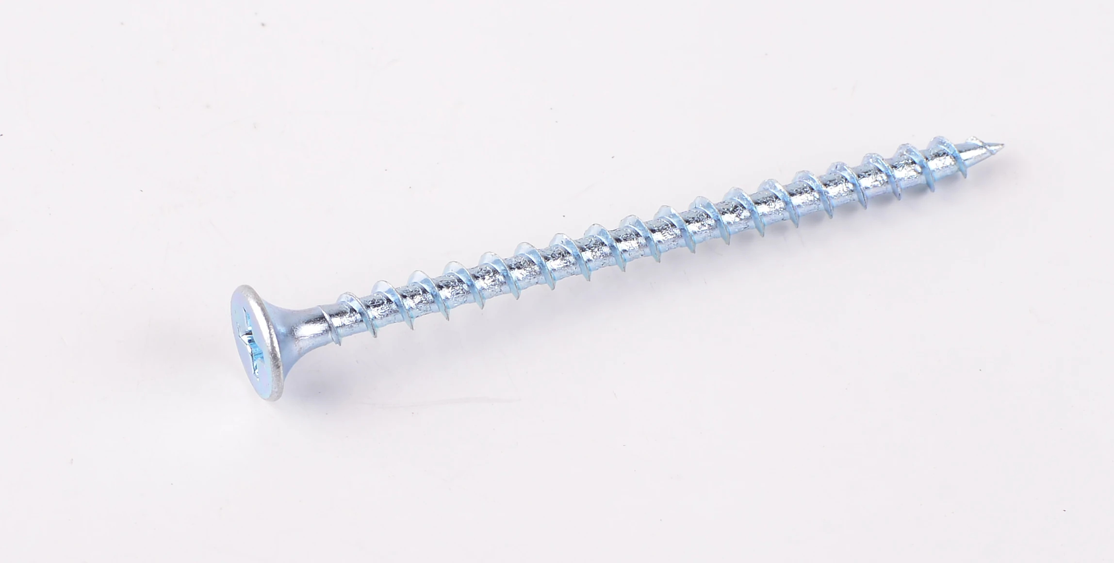 4.2 x 100mm Box 100 Blue White Zinc Plated Fine Thread Drywall Screw with Phillips Bugle Head