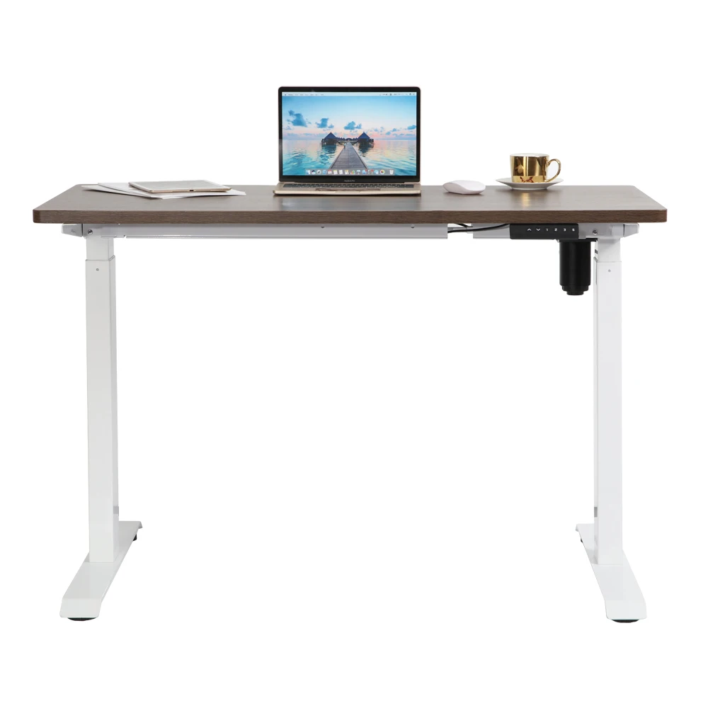 electric height adjustable standing desk with desktop