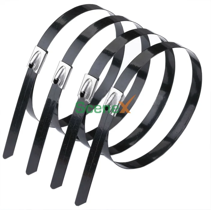 Self locking Stainless steel strapping tie packaging for solar wire monitoring electrical accessory Cable Management Conduit