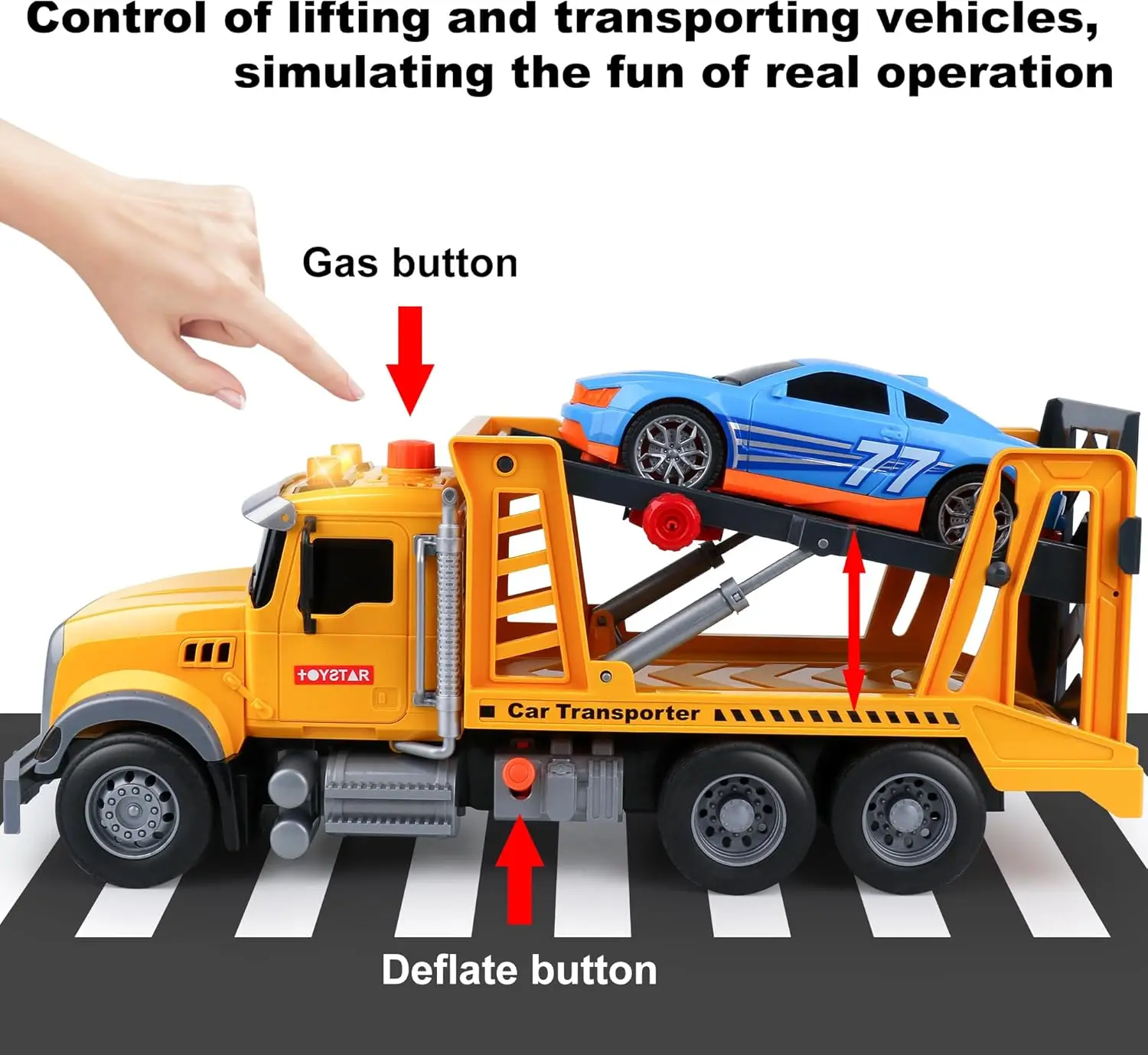 Toy Truck Transport Cars City Vehicles Toys Kids Toys Car Boys gift Toddlers Friction Power Set Push and Go Play Vehicles