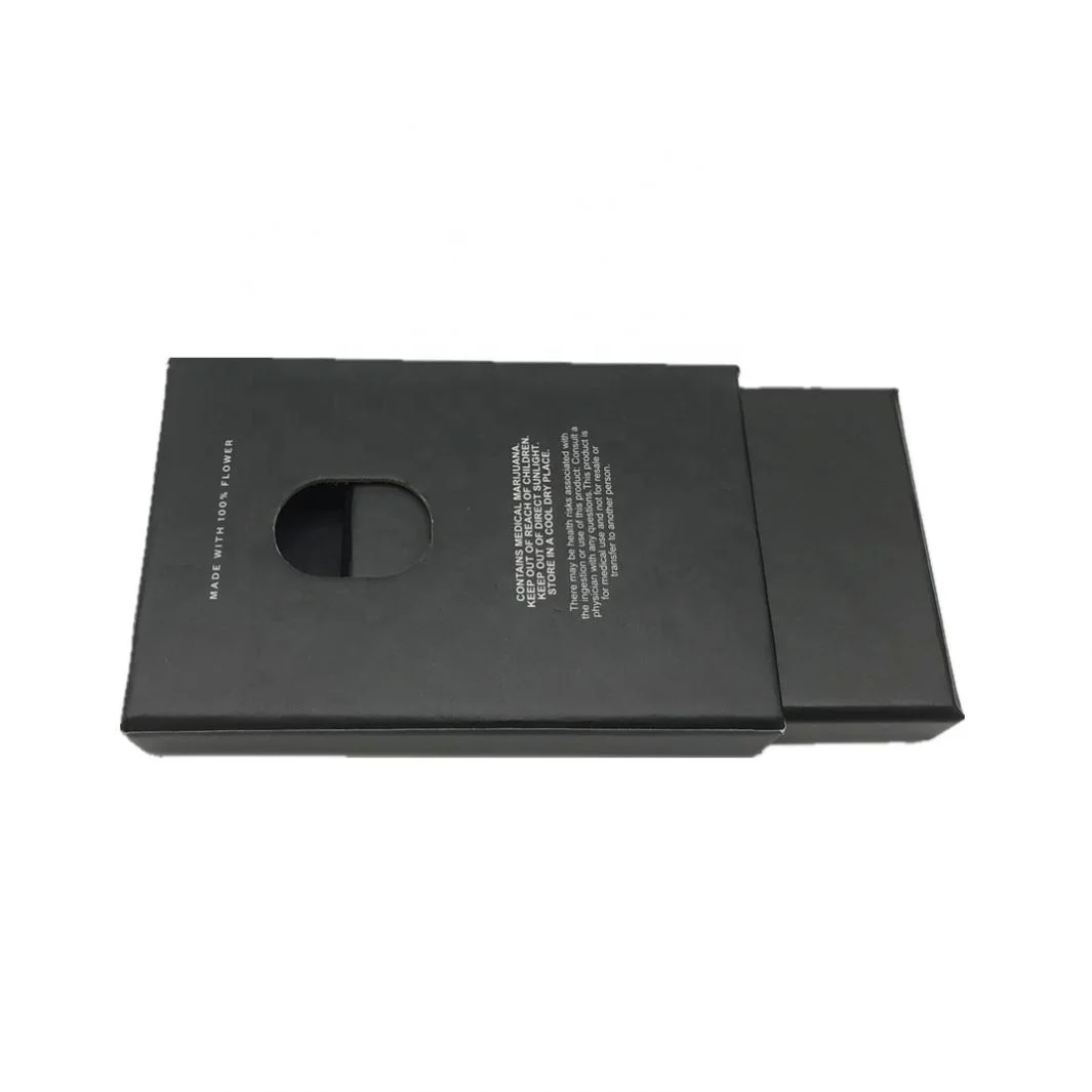 Rigid Cardboard Cr Paper Cigarette Pre Roll Box Packaging Child Resistant Empty Drawer Preroll