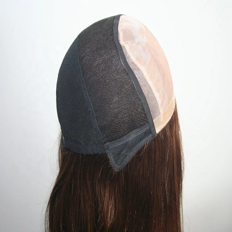 Perfect Natural Hairline 14inch Chinese Human Hair Silk Top Women Full Head Entire Wigs for Asians