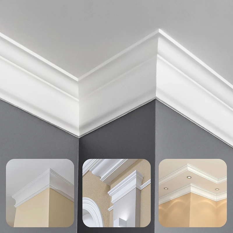 Decorative lvl pine solid wood cornice wall trim board crown moldings modern wood cornice crown moldings