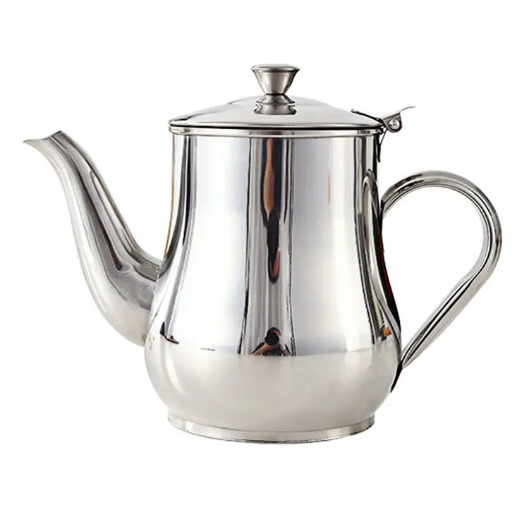 Stainless Steel Coffee Kettle Coating Long Mouth Spout Teapot