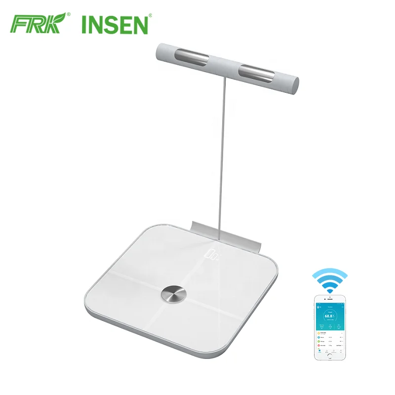 New Bath ITO Glass LED Display 8 Electrode Body Fat Analyzer Monitor Calculator Weight Scale