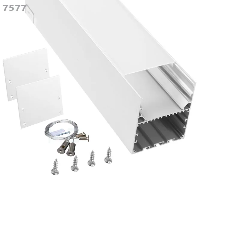 Wide Led Strip Aluminium Channel Driver Hidden Anodized Aluminum Profile For Exhibition Led Lighting