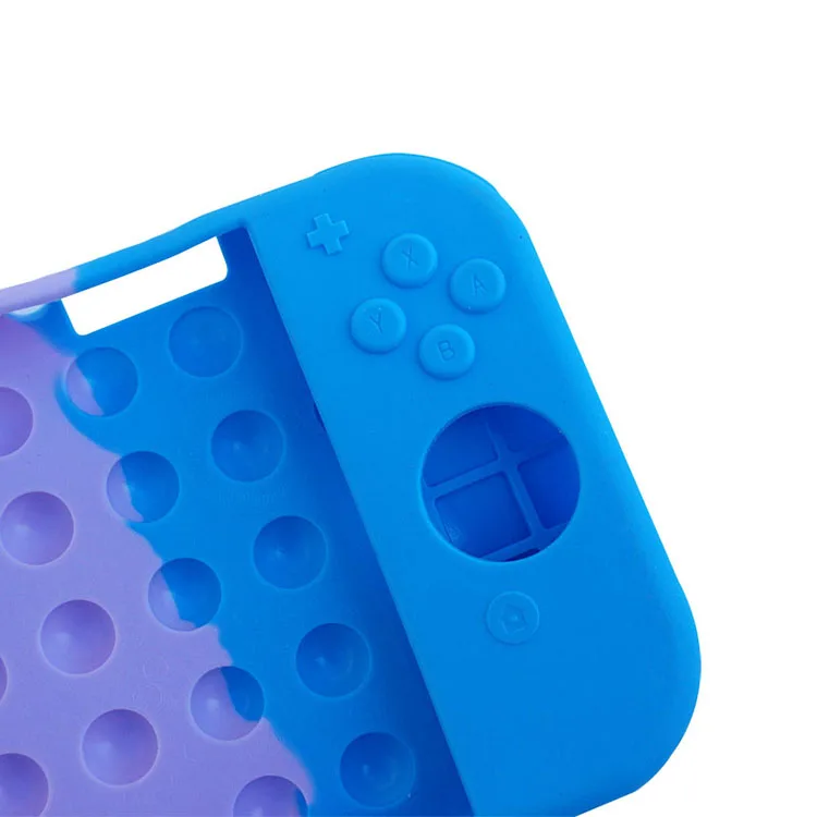 Пуш-ап с мыльными пузырями защитный силиконовый чехол-накладка футляр для игровой приставки Nintendo Switch (Oled игровой консоли