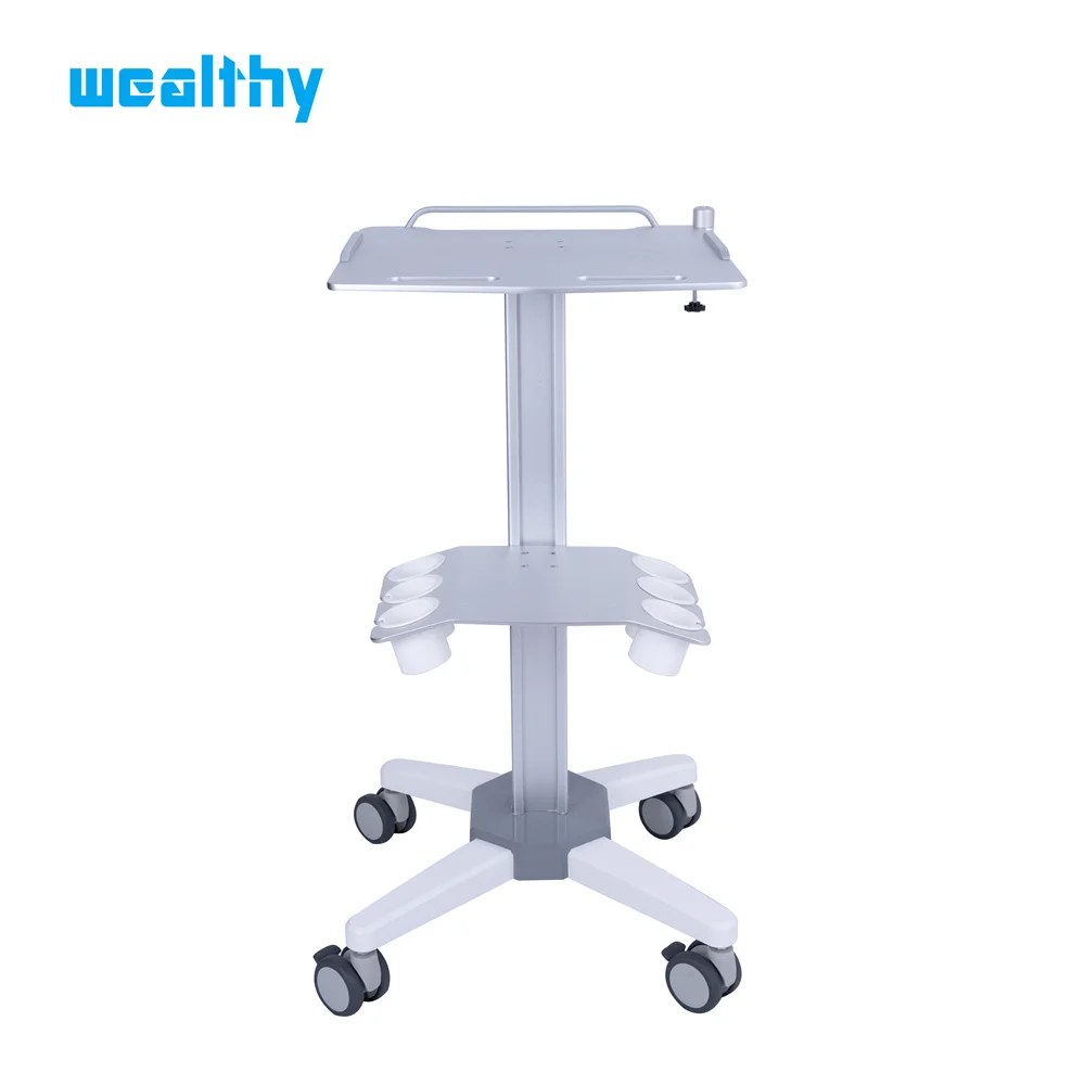 VI wholesale Ultrasound equipment laptops with medical brake noiseless wheel Medical Cart trolley hospital furniture