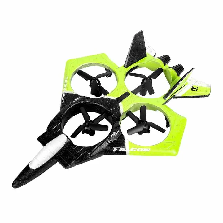 2.4G RC foam plane with wifi camera 360 degrees stunt drone aircraft altitude hold remote control drone with colorful LED lights