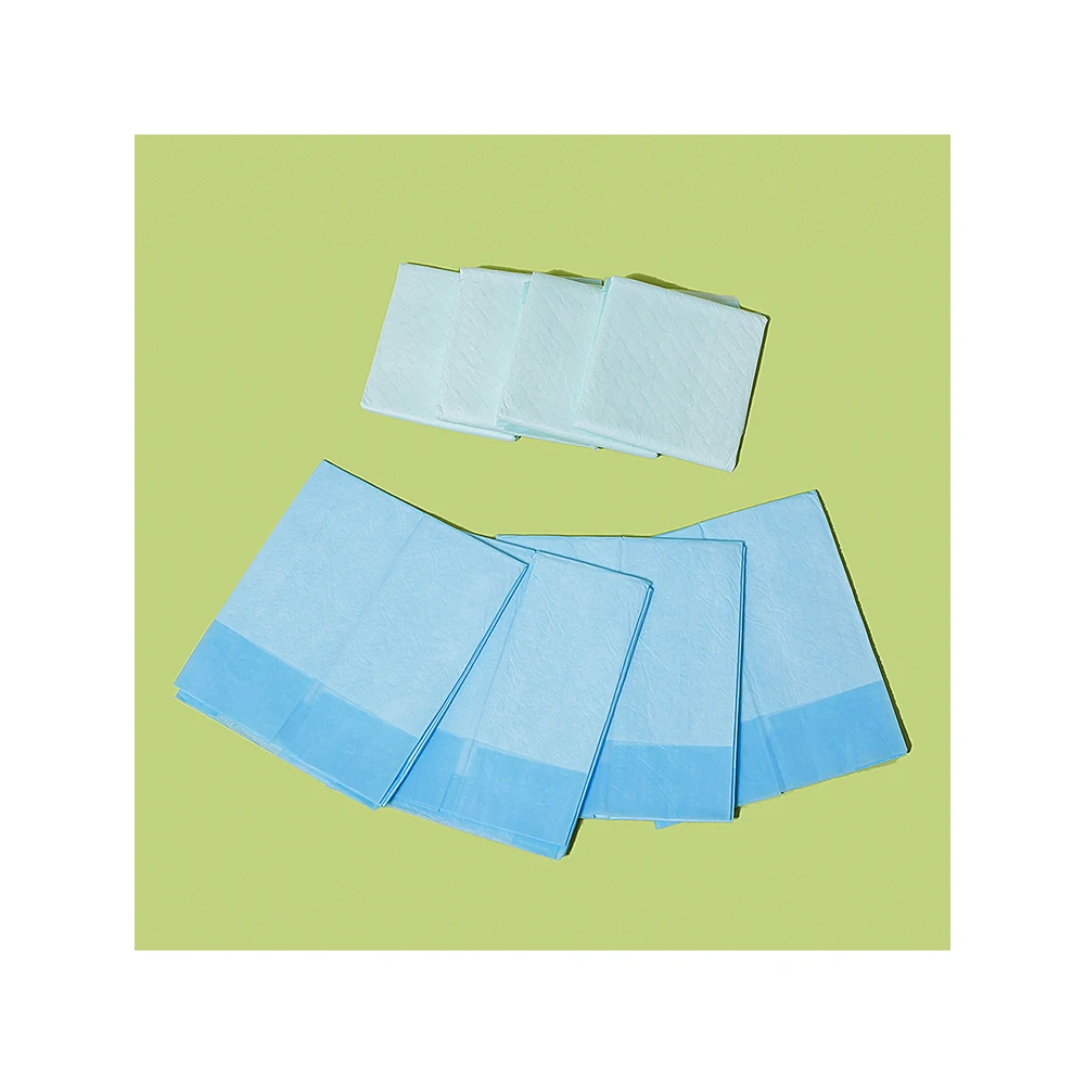 Pee pad training pet underpad Large size 60X90cm Urine nonwashable incontinence product Green Purple Pink  Backsheet