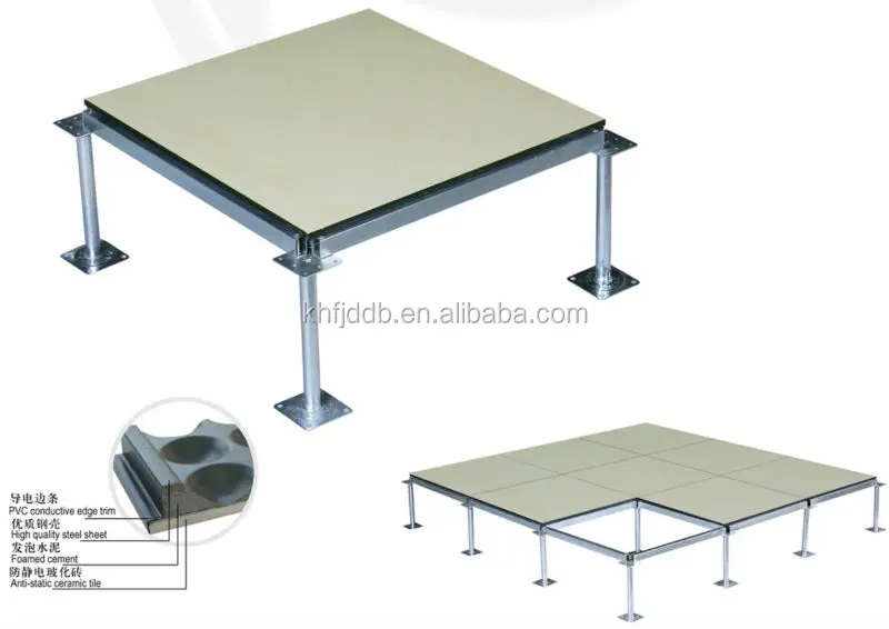 600x600mm Cement Infilled Steel Raised Floor Oa Panel Raised Access Floor For Data Center