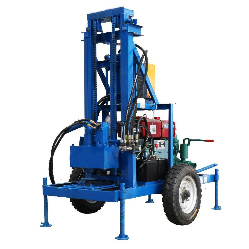 Small household diesel hydraulic drilling tools for rural wells/civilian drilling equipment