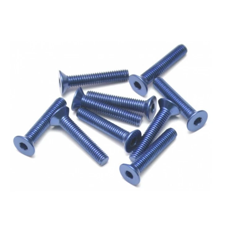 М3 М4 М5 М6 анодированный алюминиевый потайной винт с шестигранной головкой