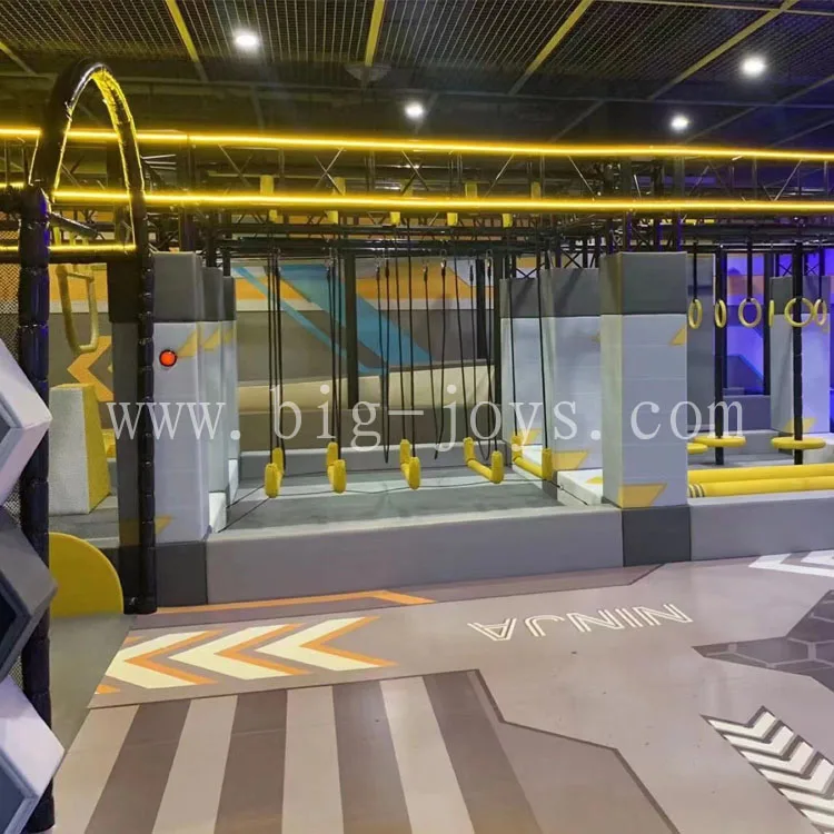 Ninja Track Jumping and Climbing Competition Training Indoor training ninja arena at the sports center