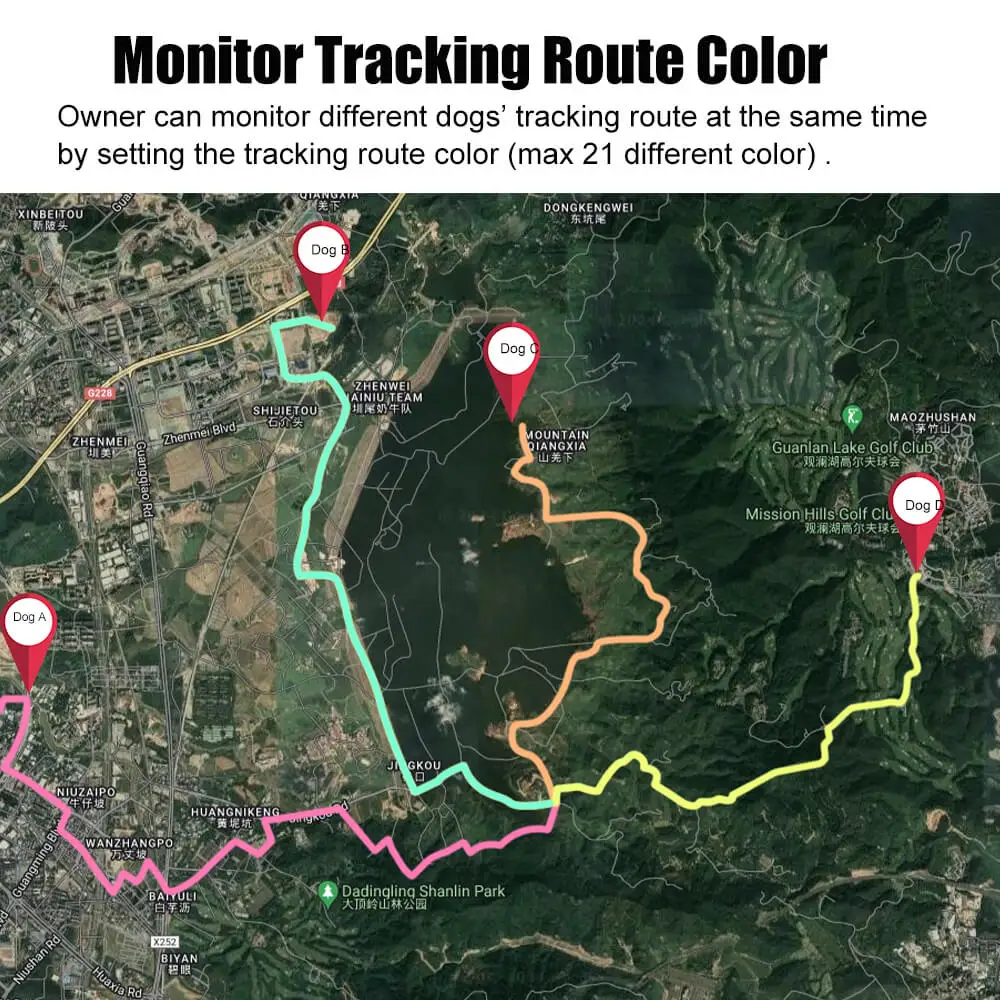 tracking route color