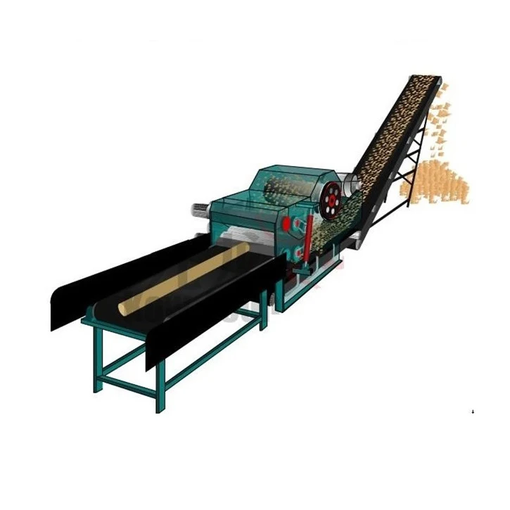 Factory Supply Safety and Wear Resistance Wood Veneer Chipper Wood Crusher for Manufacturing Plant