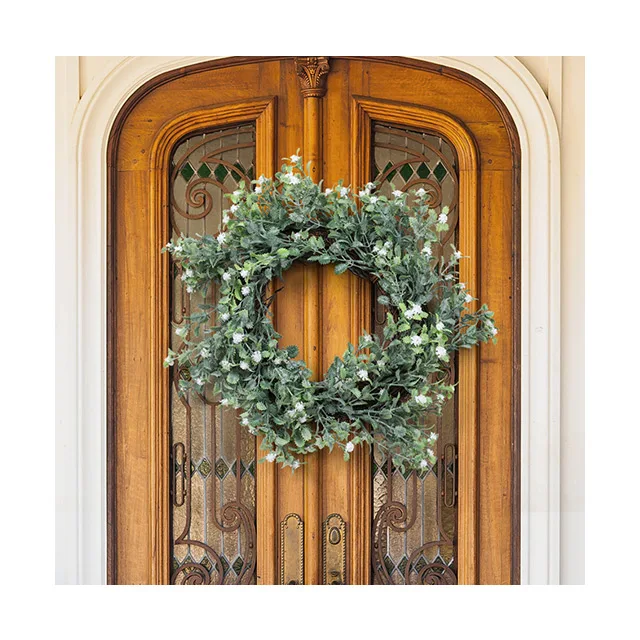 Ammy decorative flowers wreaths and plants Christmas wreath eucalyptus garland home decoration christmas gift