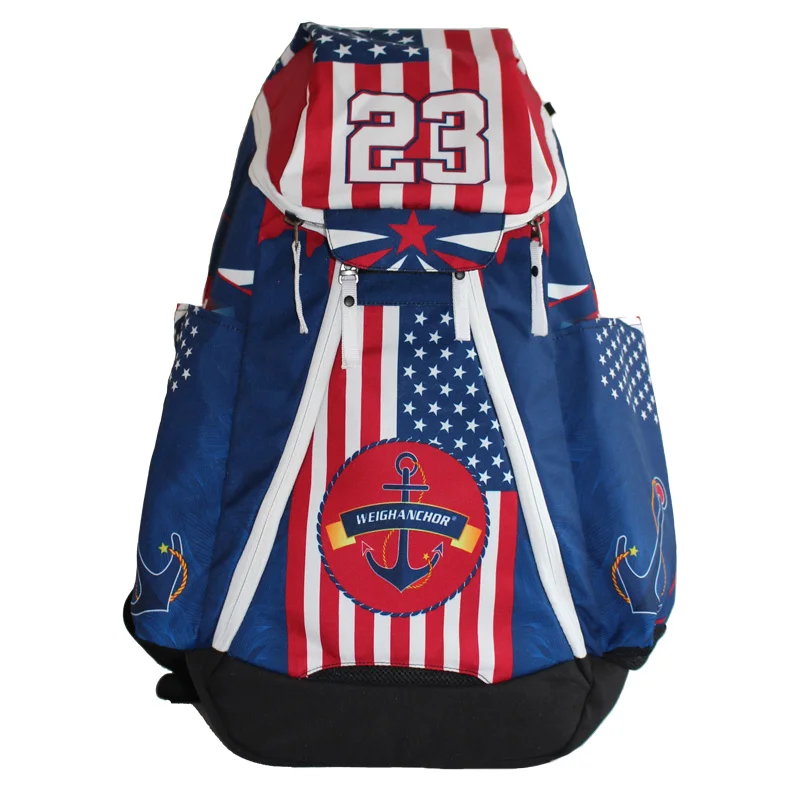 2022  Low MOQ Waterproof Sublimation Basketball Bag Manufacturer , Custom Backpack With Logo Basketball Backpack Sports bag