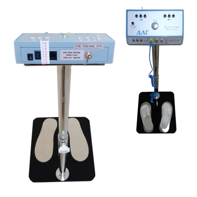 Hot Sale! 2021 Cleanroom Use Dual ESD Wrist/Foot Strap Tester with LED Digital Display