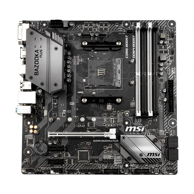 AMD B450M PLUS 64GB DDR4 AM4 M ATX Desktop Gaming Motherboard