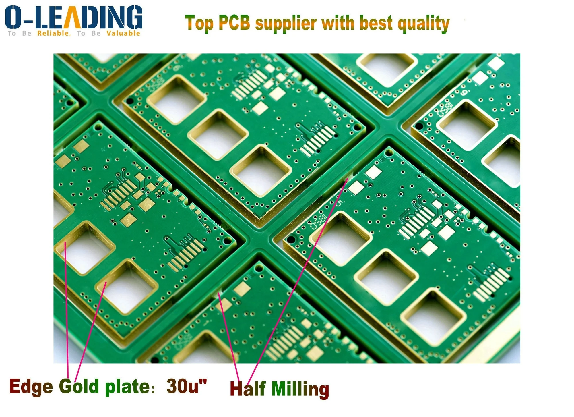 
High TG180 FR-4 Circuit HDI PCB 94V0 Board With Rohs 8L Multilayer with Gold plating and step plat 