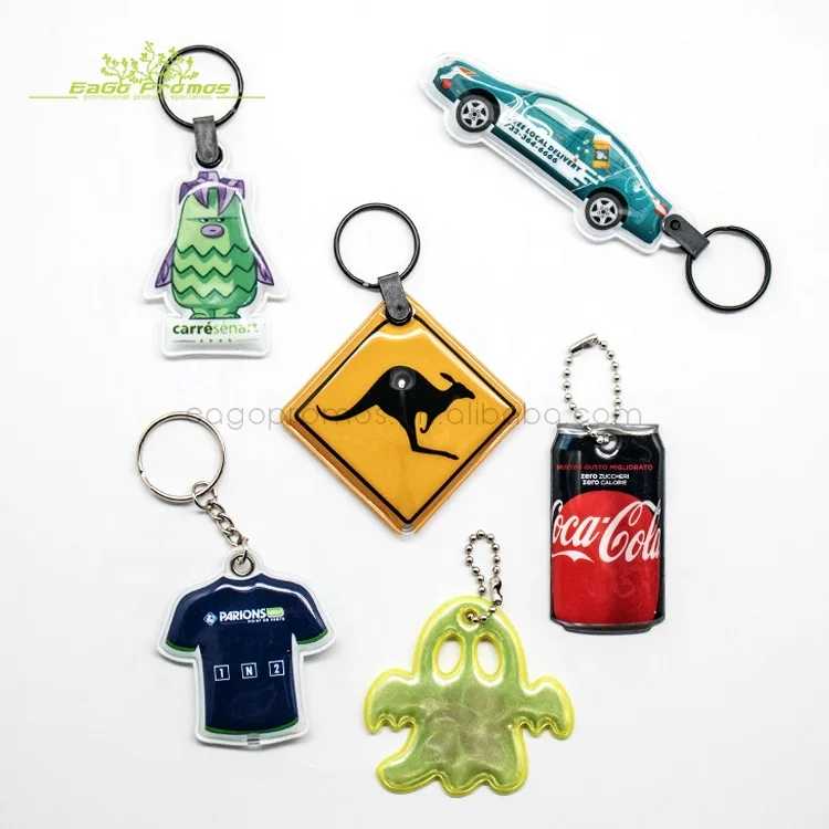 2024 2025 China Cheap price promotion key chain high quality printed PVC custom flashing light led key chain