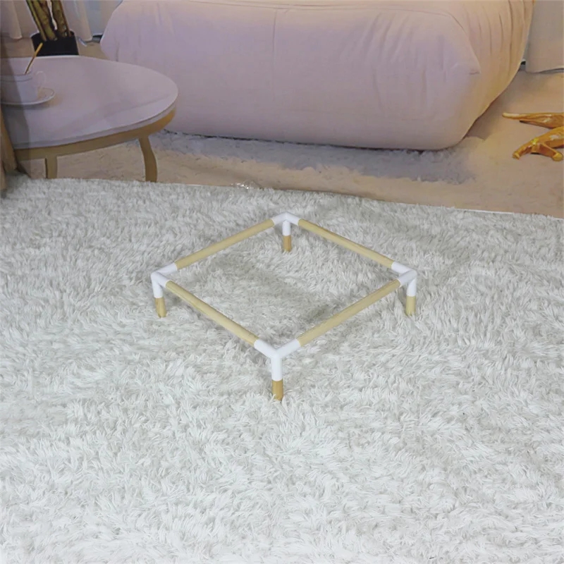 Bedsure Elevated Dog & Cat Bed Cot Stable Frame with No-Slip Feet Durable Supportive Teslin Mesh Recyclable & Breathable