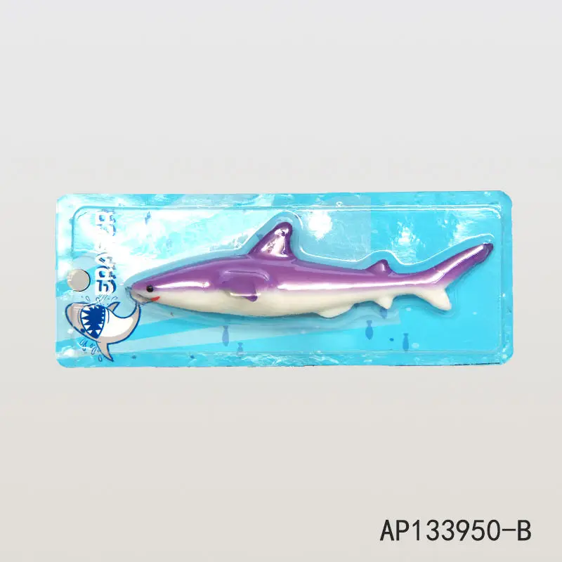 OEM wholesale Custom school supplies 3d fish shape Eraser for children PVC material rubber cute pencil Eraser for kid