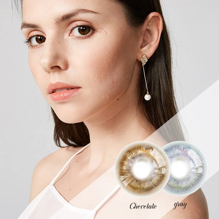 Realcon  Fancy Look Best Selling Exclusive 7 Tone Rio Cosmetic Luxury Colored Eye Contact Lenses For Rainbow Eyes