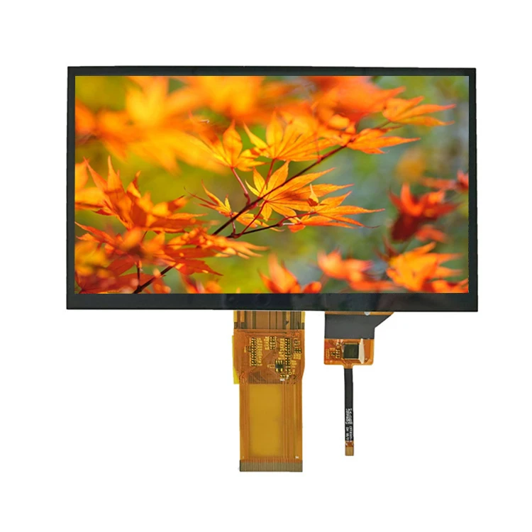 
7 inch lcd module with resistive touch panel 40 pins interface 800x480 tft lcd display screen 