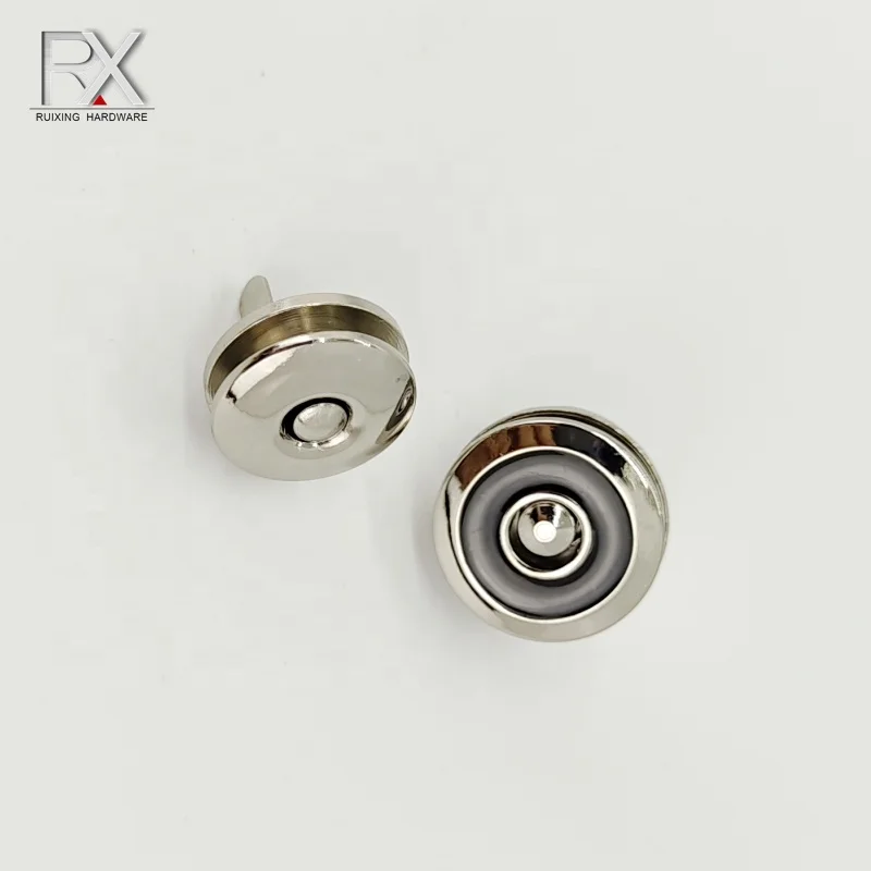17 mm eyelet magnet button knob set handbag quick release buckle accessories navel belly Magnetic button for bags purse fittings