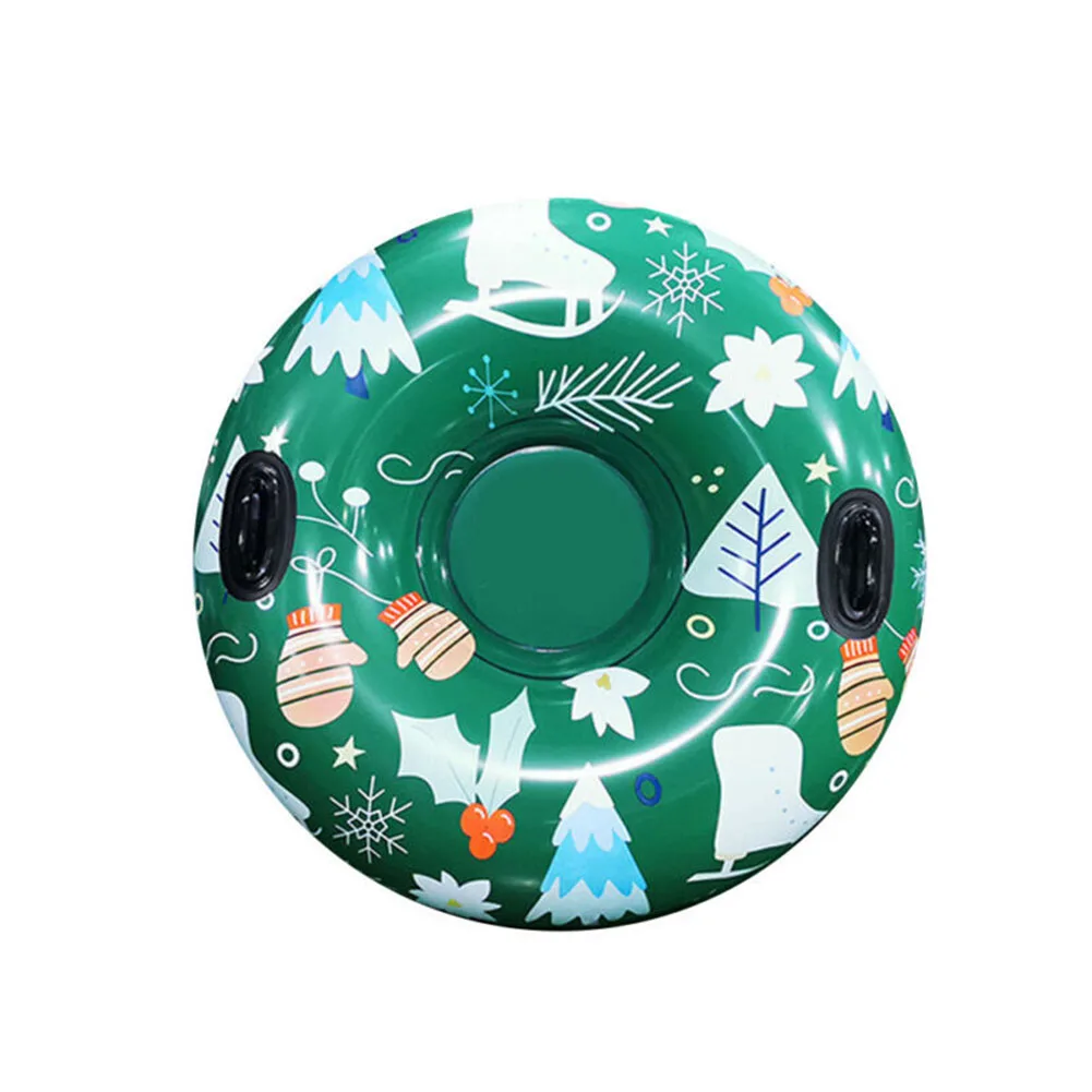 Рождественская круглая зимняя утолщенная надувная трубка из ПВХ для спорта на открытом воздухе для взрослых и детей 120 см
