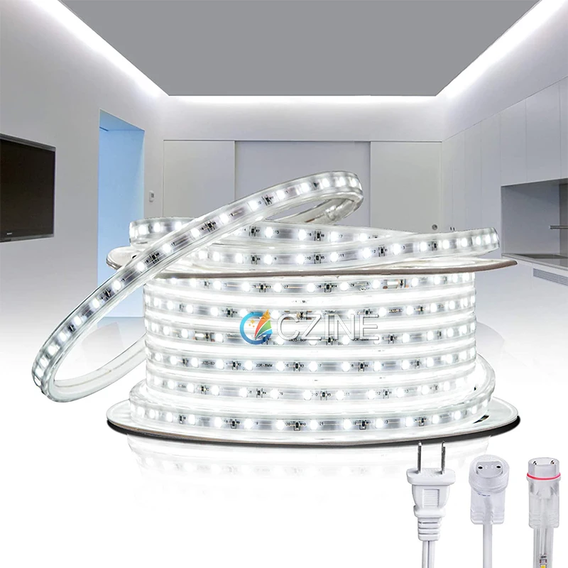 AC 110V 220V 6500k 60led 18w/mDownlight/ceiling/pendant/wall Light flexible waterproof smd2835 led strip light