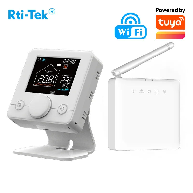 Floor Heating Thermostat RF LCD Screen Smart Wall-hung Wi-Fi Gas Boiler Thermostat