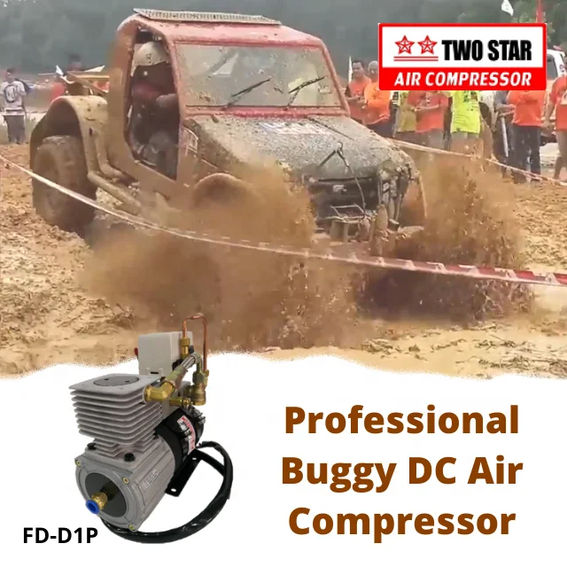 24V High Efficiency Waterproof Heavy Duty DC Oil Free Professional Onboard Maintenance Mini Air Compressor Pump