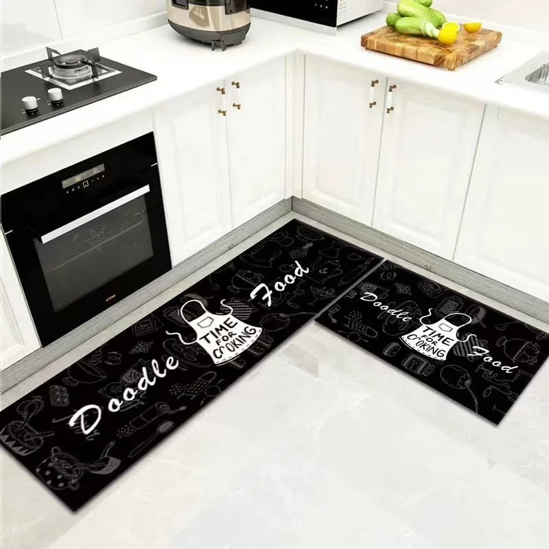 Nordic Style Washable Area Floor Rugs Carpet Sets Water Absorbent Home Decoration Non Slip Kitchen Mat