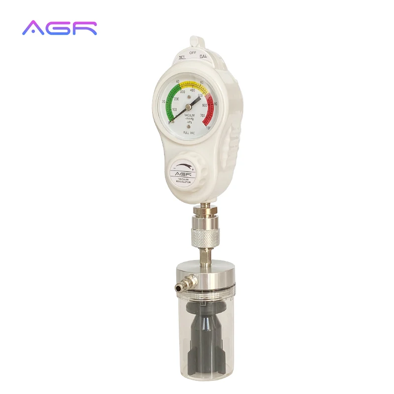Wall Mounted Suction Regulator vacuum regulator for hospital wall mounted plastic vacuum with suction jar and trap