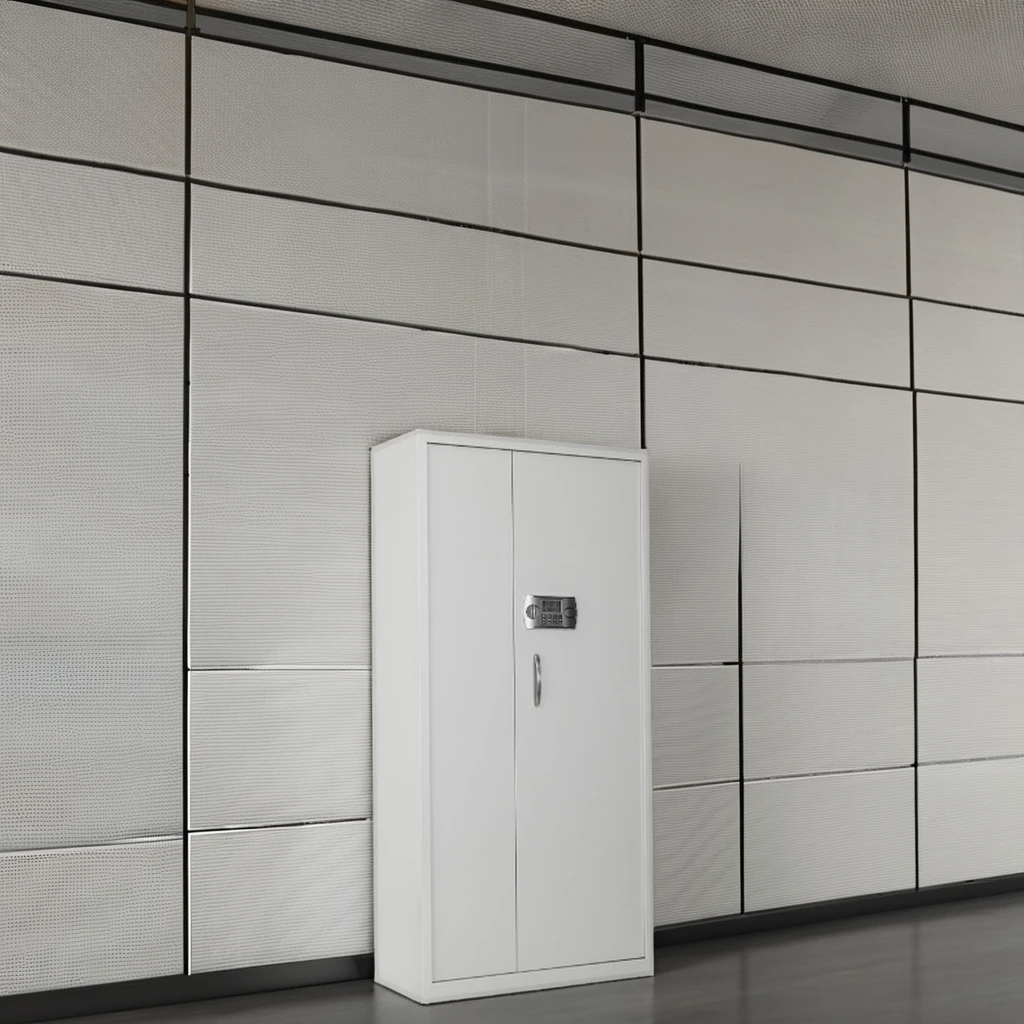 Commercial Steel Dual-Section Handle Fingerprint Lock File Cabinet Unparalleled Insurance Effect Safe Deposit Box Stock Goods